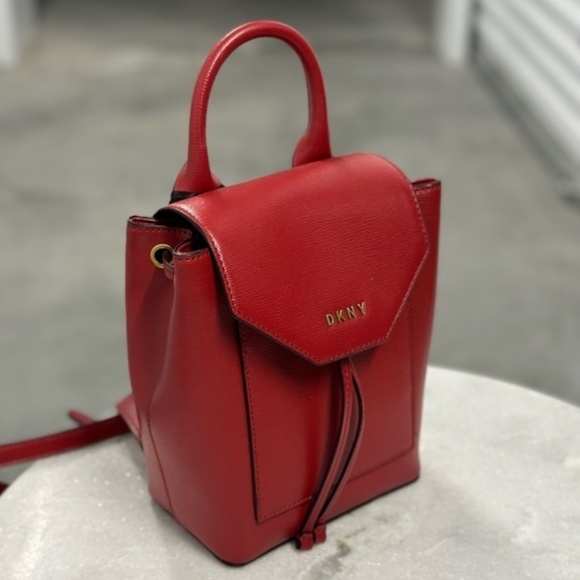 NWT DKNY leather backpack